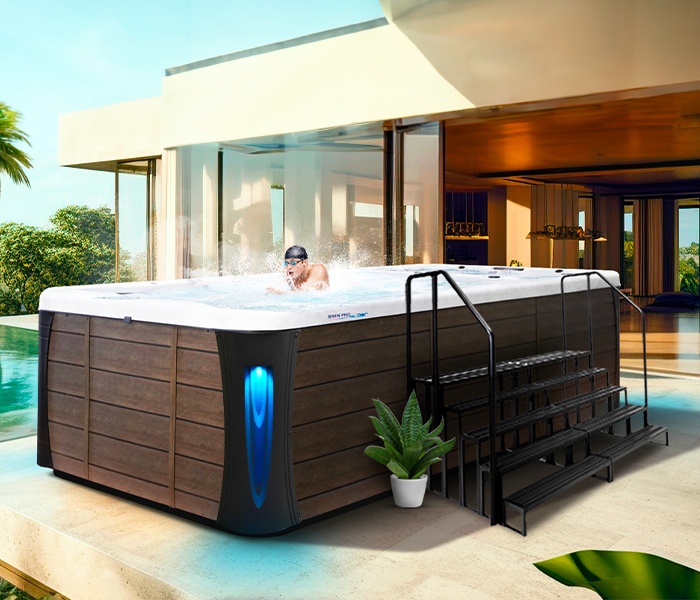 Calspas hot tub being used in a family setting - Boulder